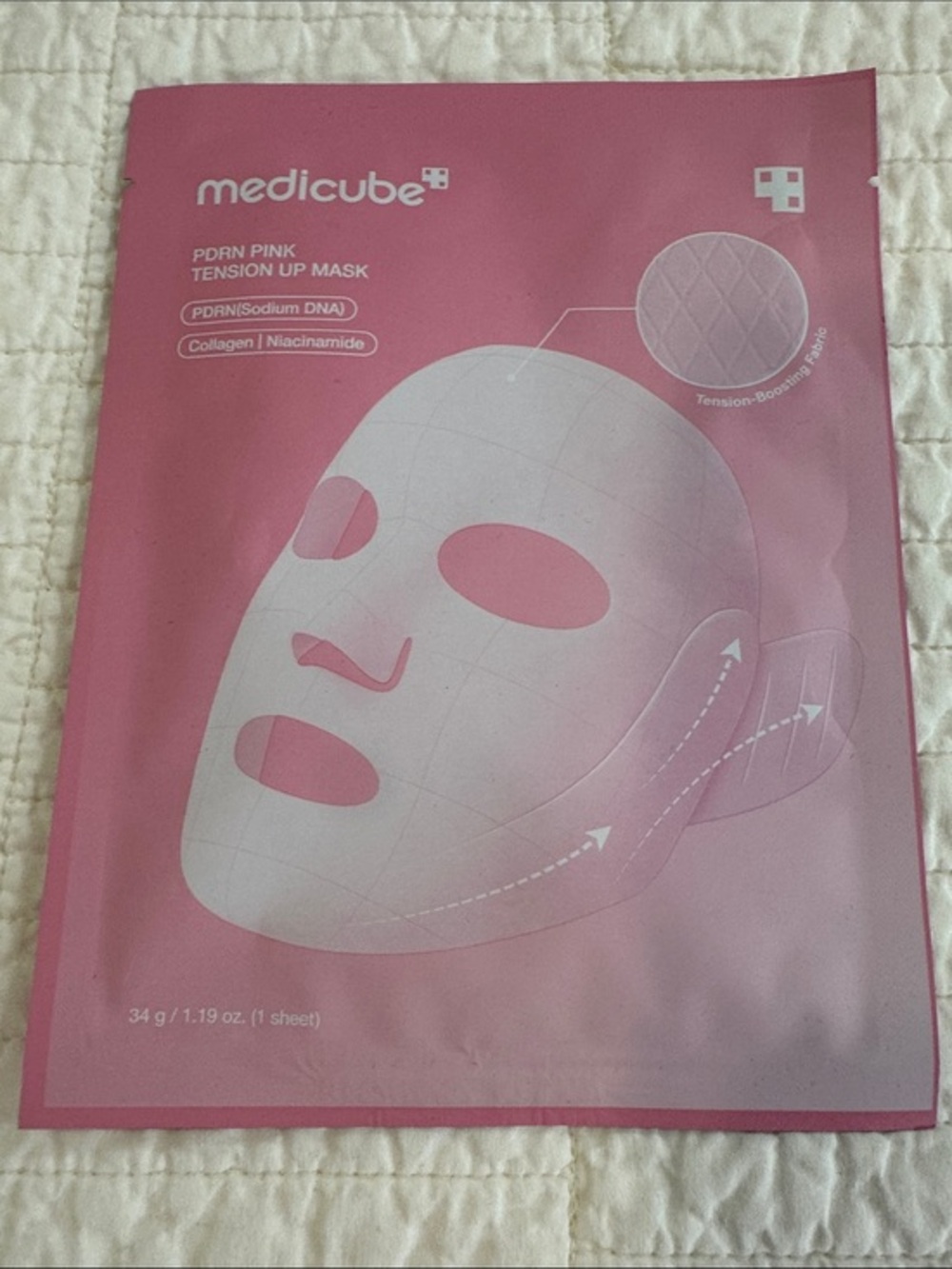 Medicube PDRN Pink Tension Up Mask - 1 Mask Collagen Niacinamide Spa Day 🧖